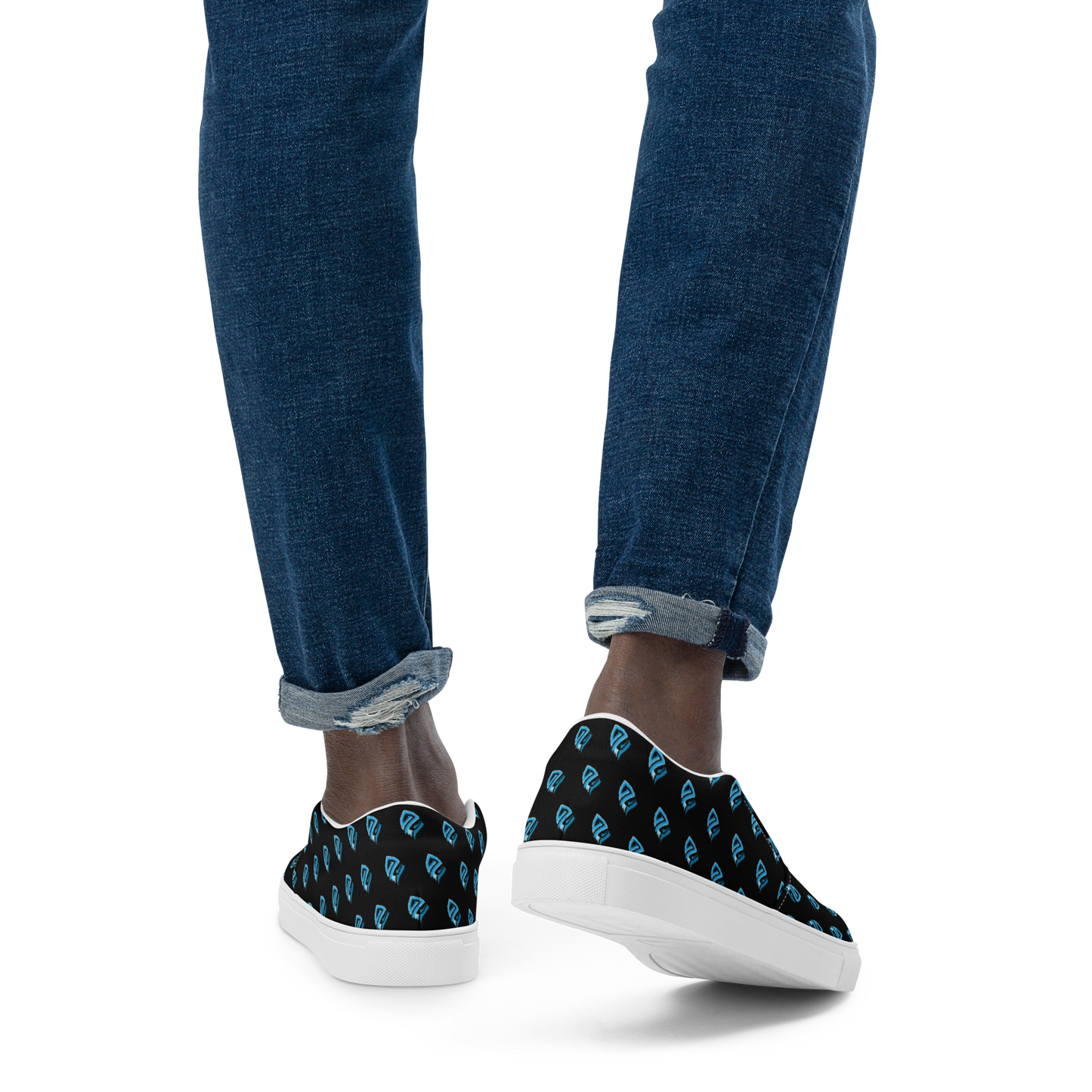 Zephyr Pattern Men’s Slip-on Canvas Shoes