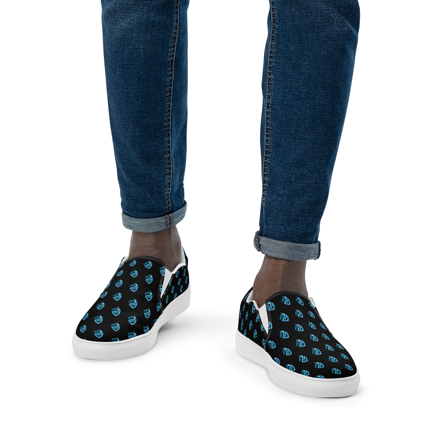 Zephyr Pattern Men’s Slip-on Canvas Shoes