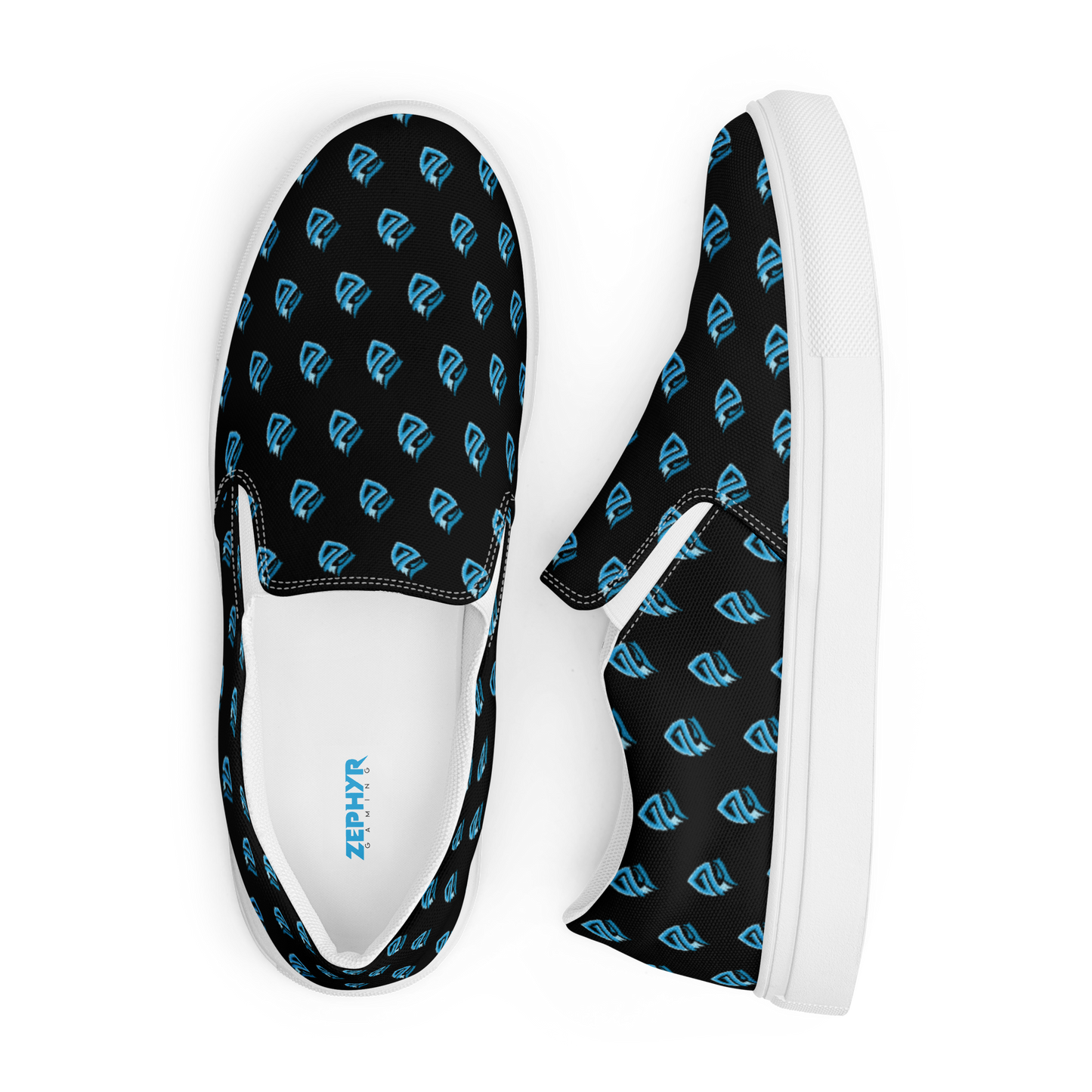 Zephyr Pattern Men’s Slip-on Canvas Shoes