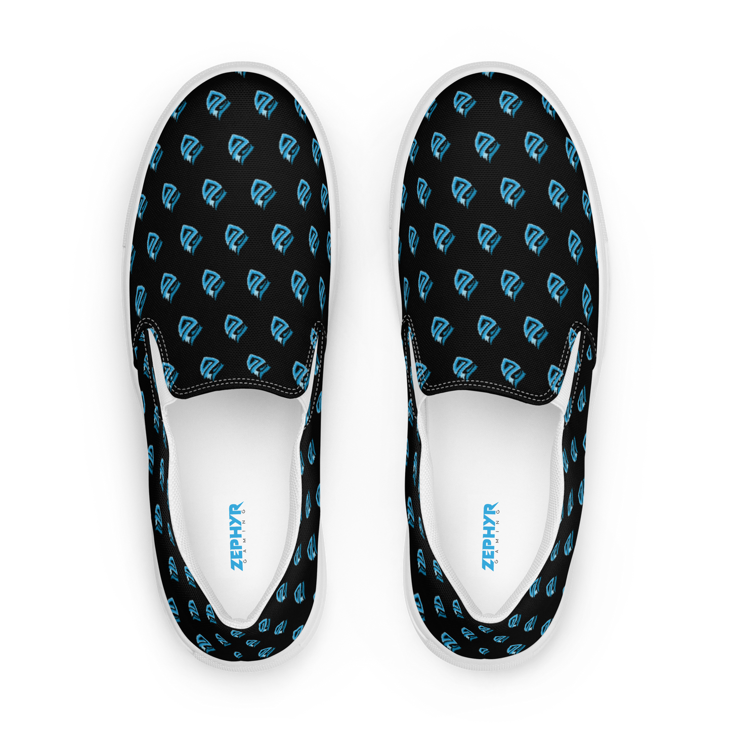 Zephyr Pattern Men’s Slip-on Canvas Shoes