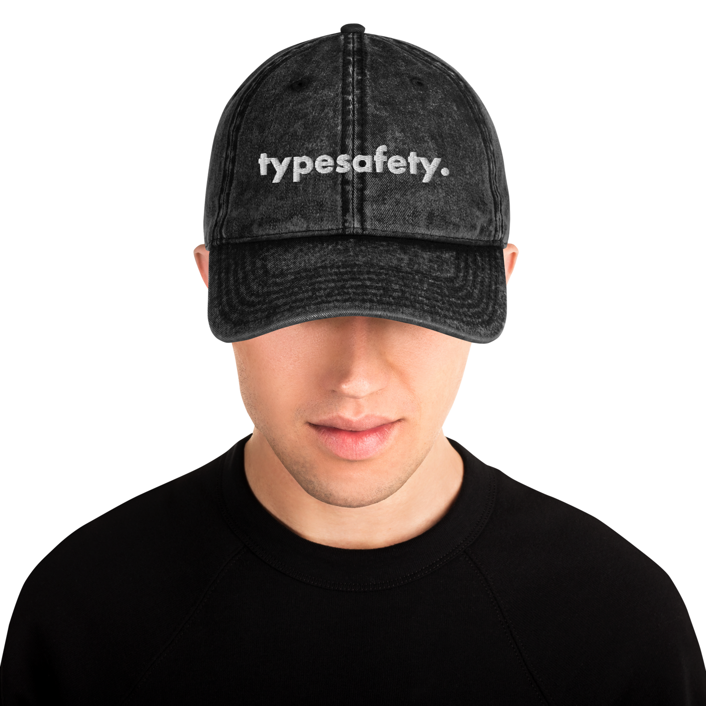 OG "typesafety." - by @ordyboii Vintage Cotton Twill Cap