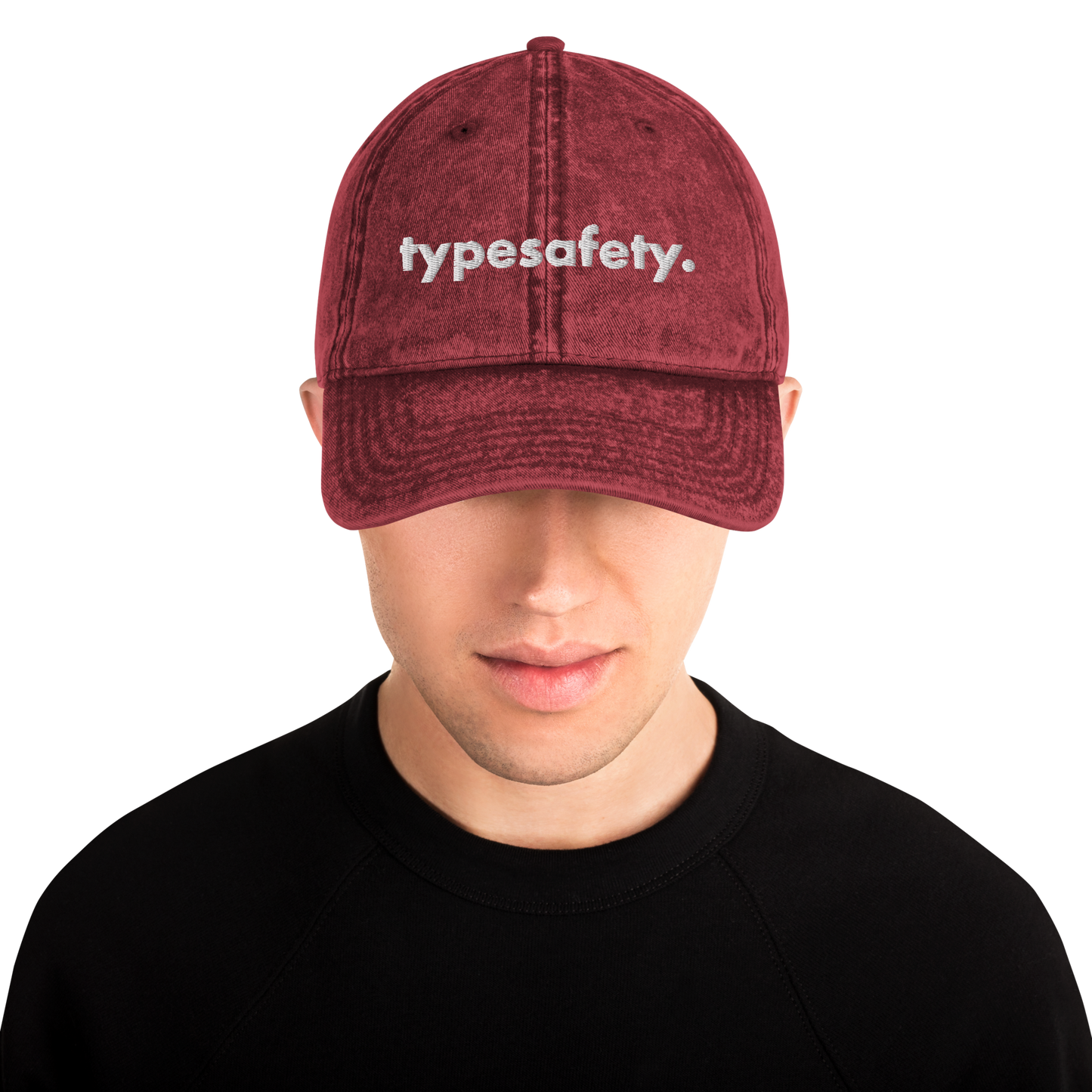 OG "typesafety." - by @ordyboii Vintage Cotton Twill Cap